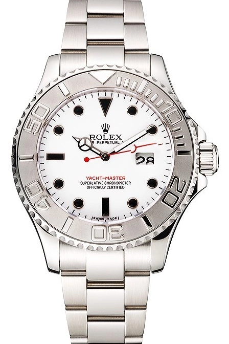 Best AAA Replica Sites Bracelet And Rolex Steel Yacht-Master Stainless Dial Case White 0824